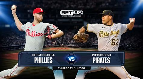 Phillies vs Pirates Prediction, Picks, Odds — July 28 .